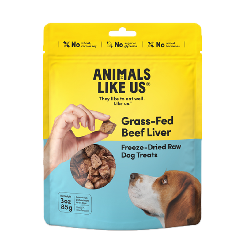 Animals Like Us Grass-Fed Beef Liver Freeze Dried Dog Treats 85g