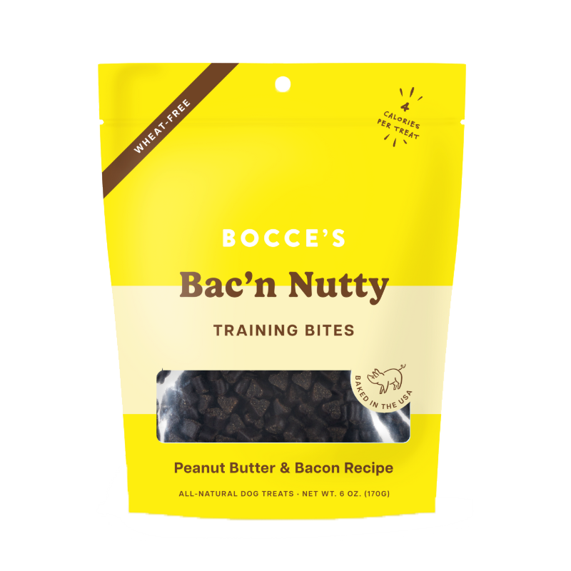 Bocce's Bac'n Nutty Dog Training Bites 6oz/170g
