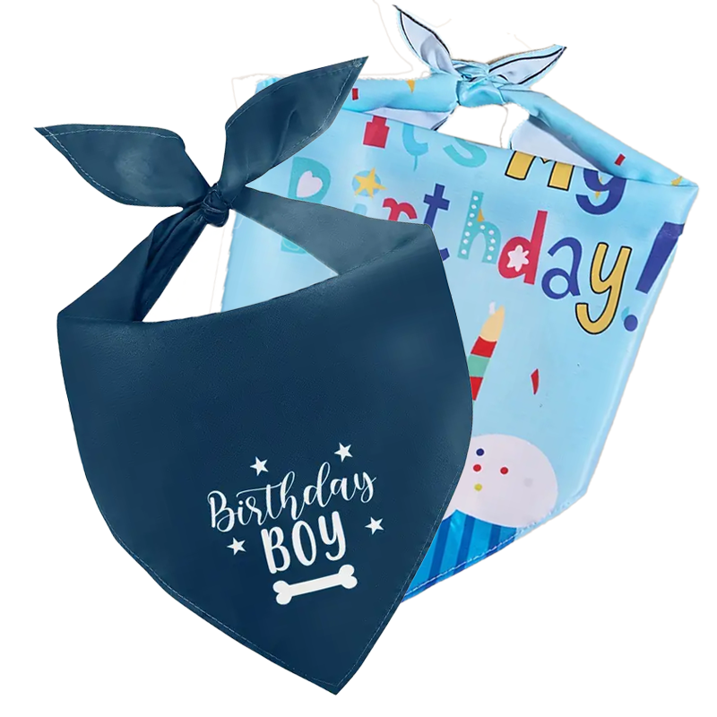 Random Birthday Bandana Boy - Adjustable Polyester Scarf