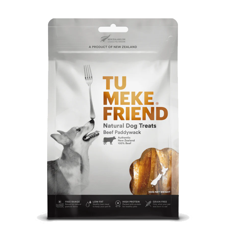 Tu Meke Friend Beef Paddywack Dog Treats 100g