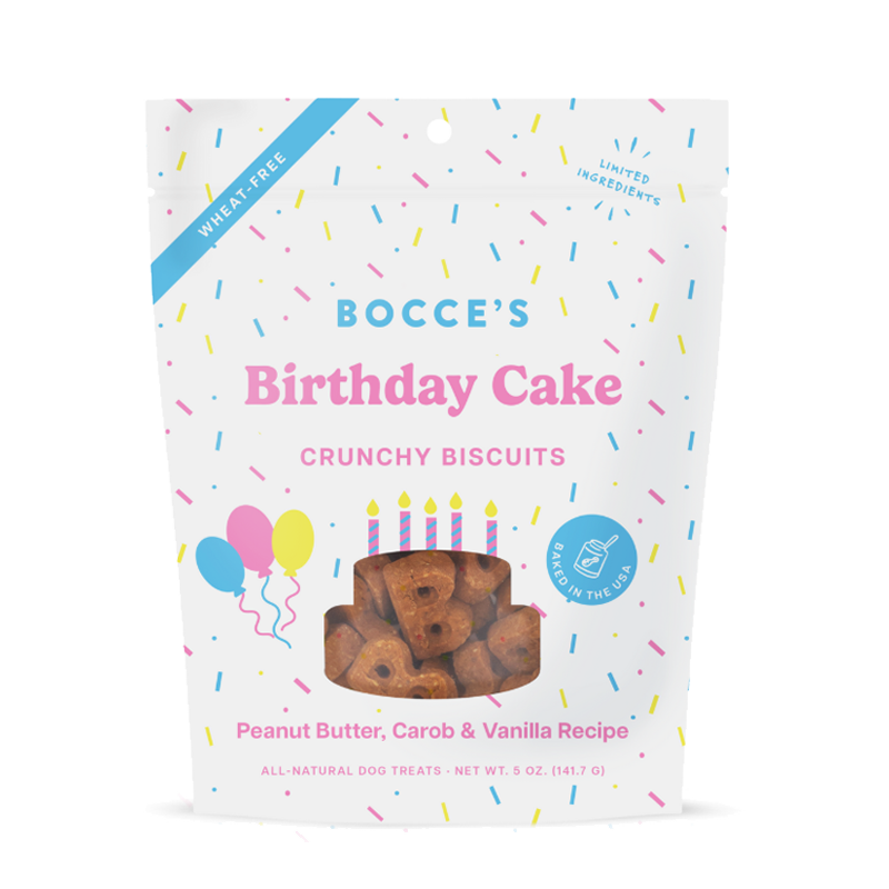 Bocce's Birthday Cake Dog Biscuits 5oz/142g