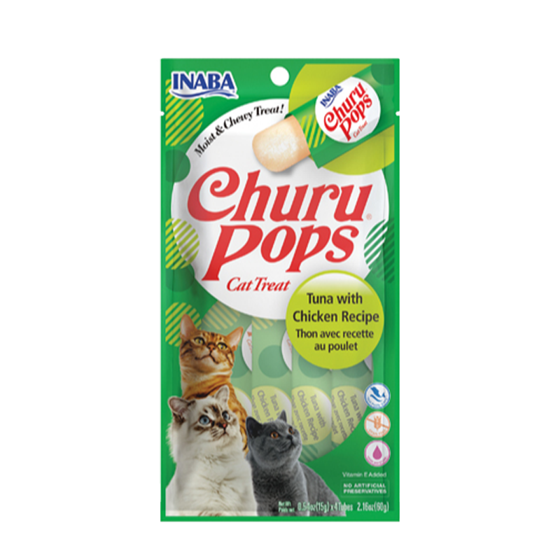 Inaba Churu Pops Tuna & Chicken Cat Treats 65g