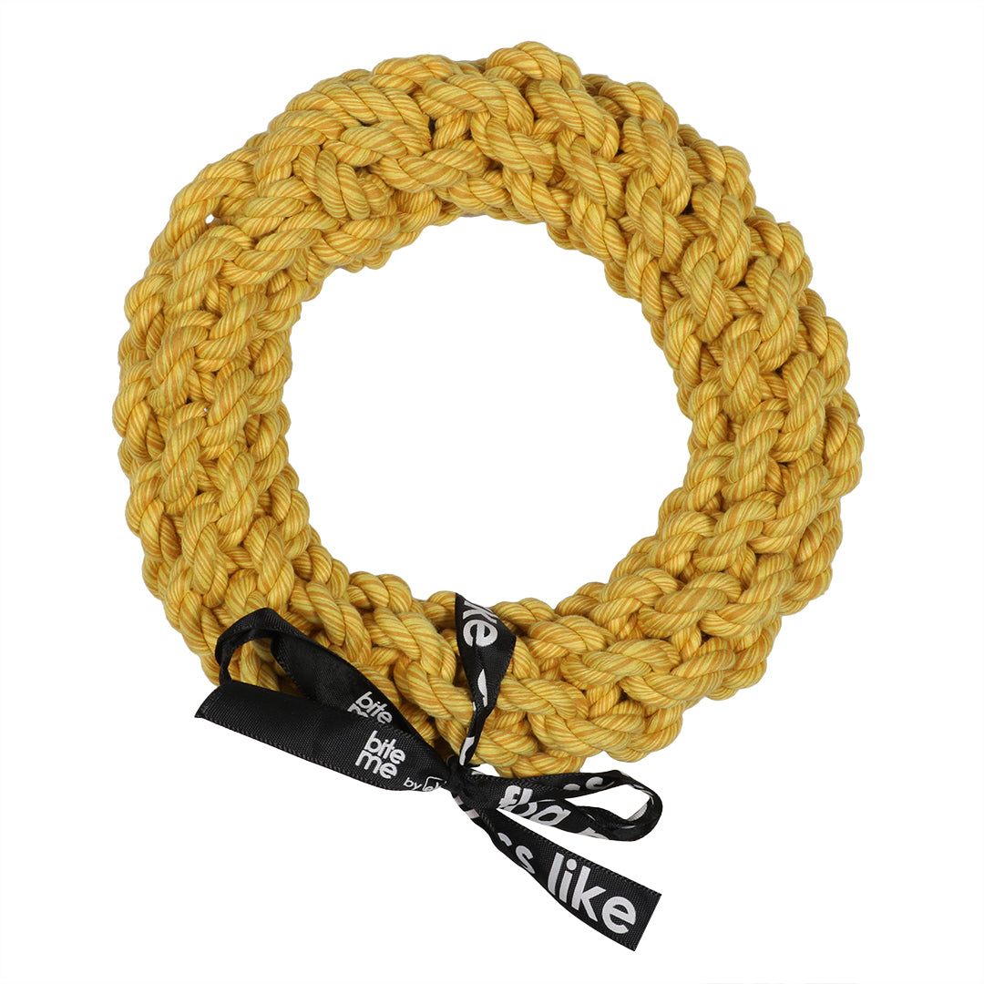 'Da-Chain' Braided Ring Yellow 18cm