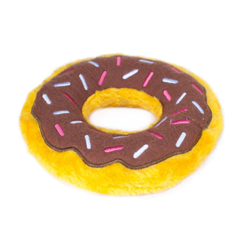 ZippyPaws Dog Toy Donutz Chocolate