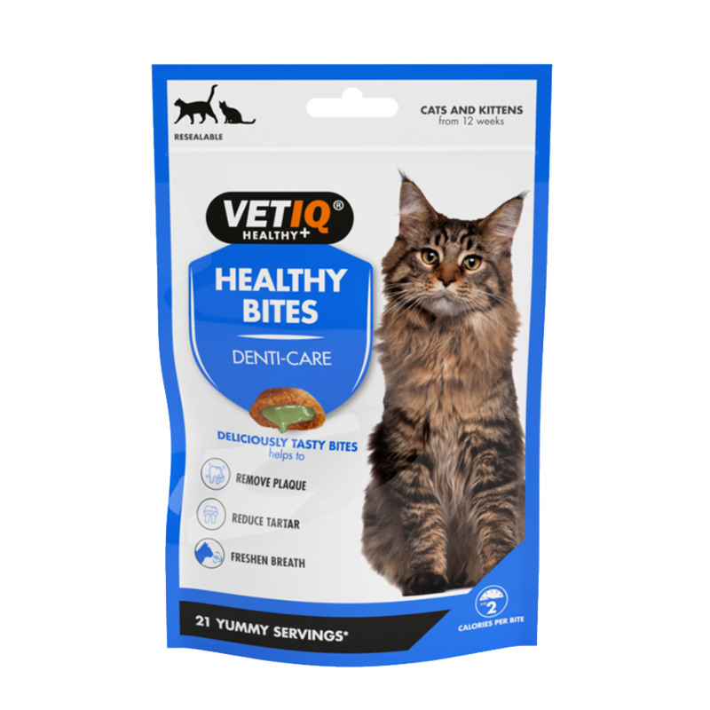 VetIQ Healthy Bites Breath & Dental Care for Cats 65g