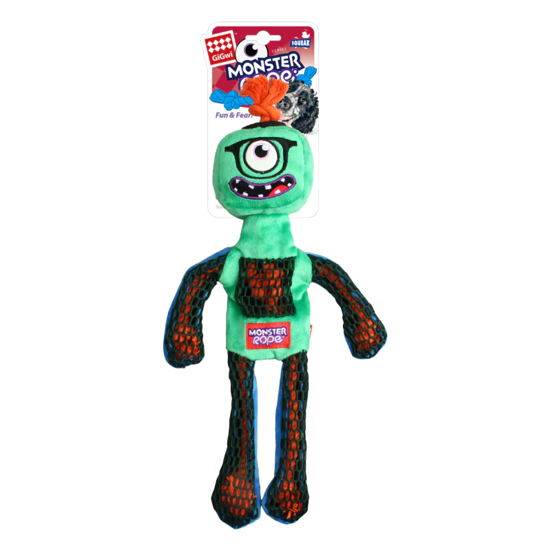 GiGwi Monster Rope Toy Green