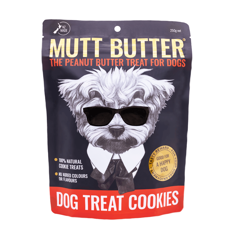 Mutt Butter Original Peanut Butter Cookies Dog Treats 250g