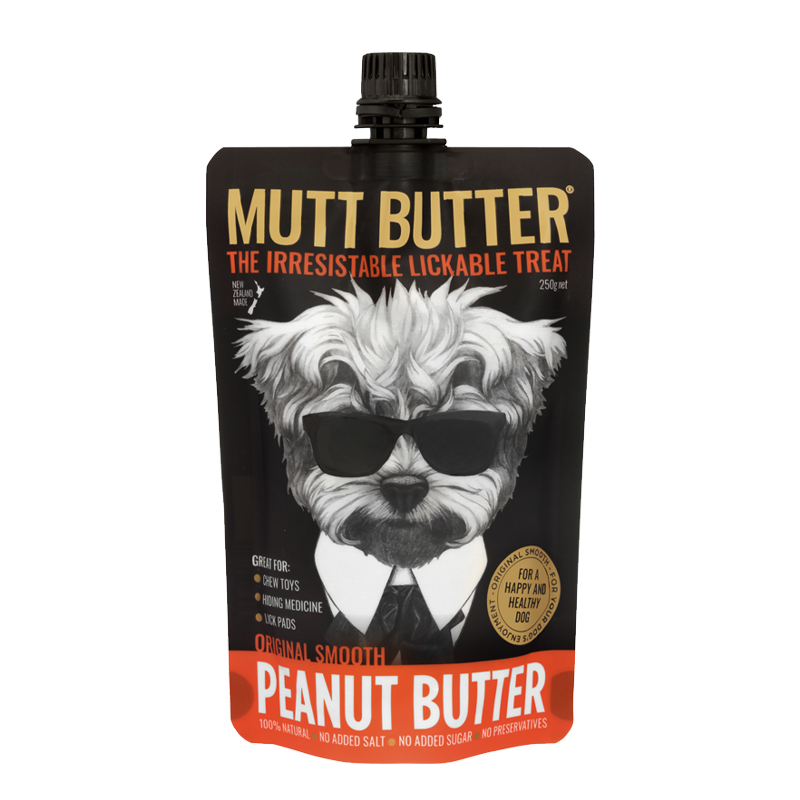 Mutt Butter Squeezy Peanut Butter Dog Treat 250g