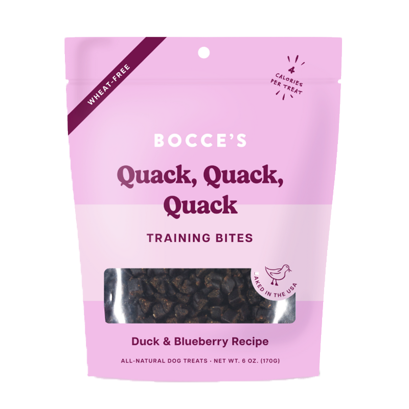 Bocce's Quack, Quack, Quack Dog Training Bites 6oz/170g