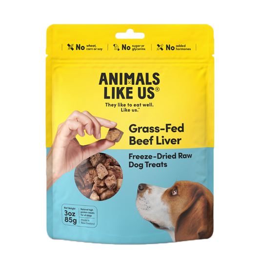 Animals Like Us Grass-Fed Beef Liver Freeze Dried Dog Treats 85g