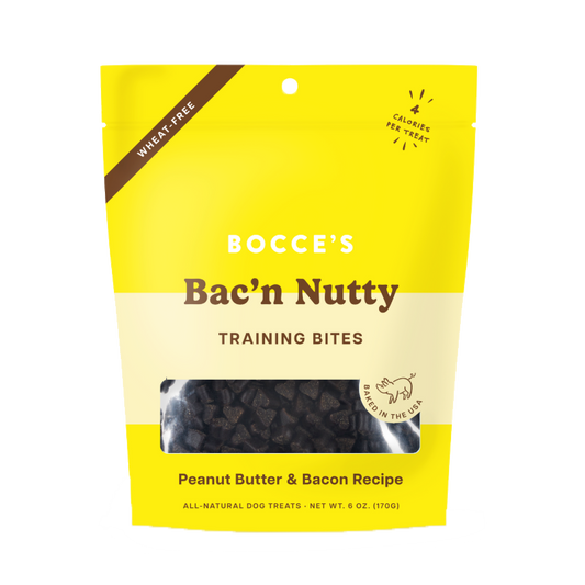 Bocce's Bac'n Nutty Dog Training Bites  6oz/170g