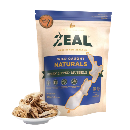 Zeal Wild Caught Green Lipped Mussels Dog Treats 50g