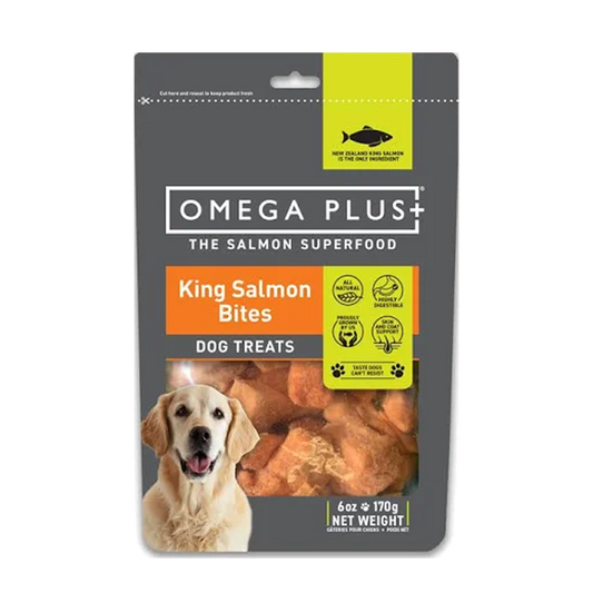 Omega Plus King Salmon Bites Dog Treats 80g